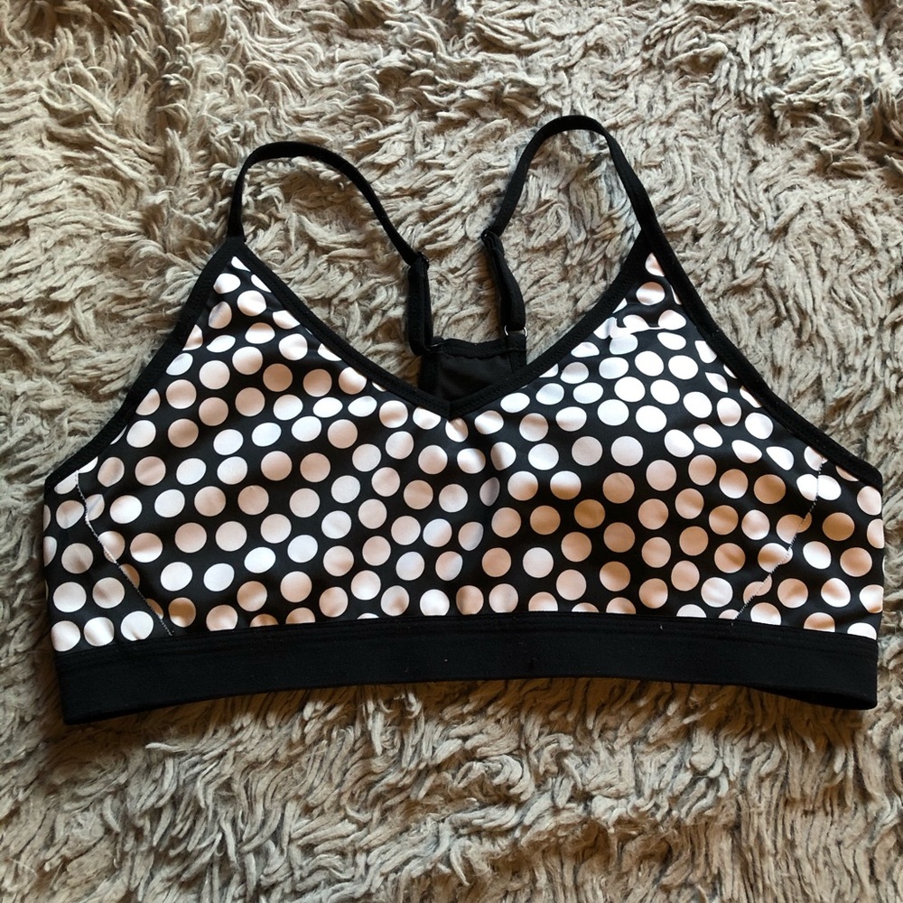 Nike Polka Dot Sports Bra Black & White XL